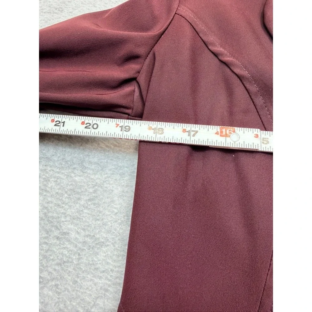 The Splurge Burgundy Skirt Suit Set Blazer and Skirt Two Piece Plum Professional